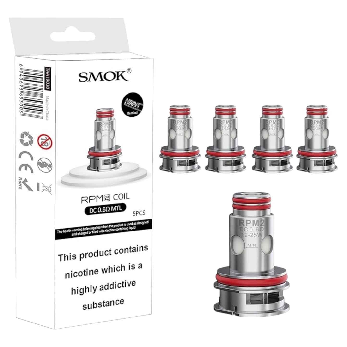SMOK RPM 2 Coils 0.6 ohm - 5 Pack