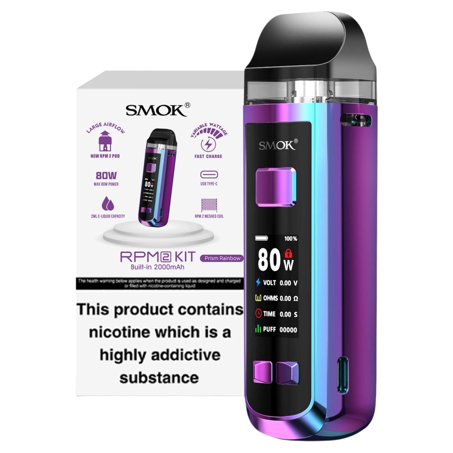 SMOK RPM 2 Vape Kit - Prism Rainbow