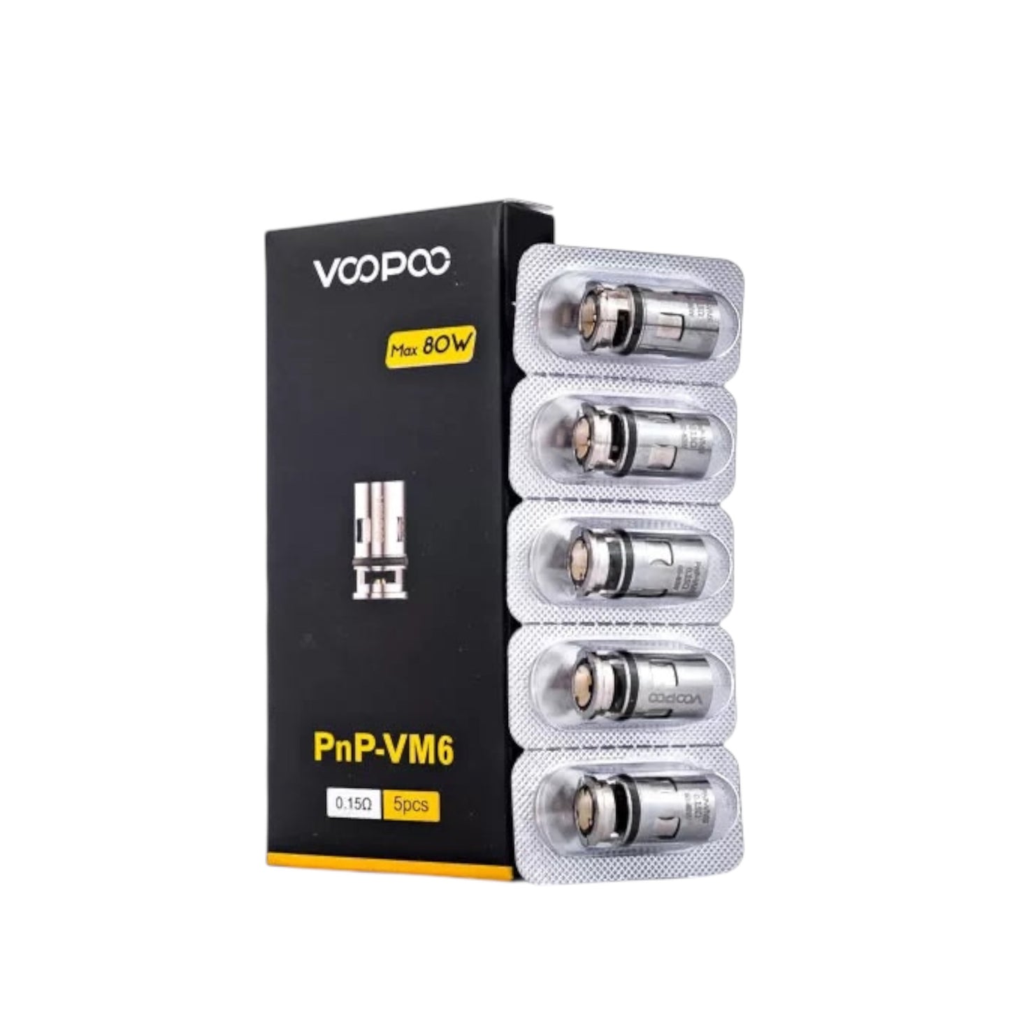 Voopoo PnP VM6 Coils 0.15 Ohms Pack of 5